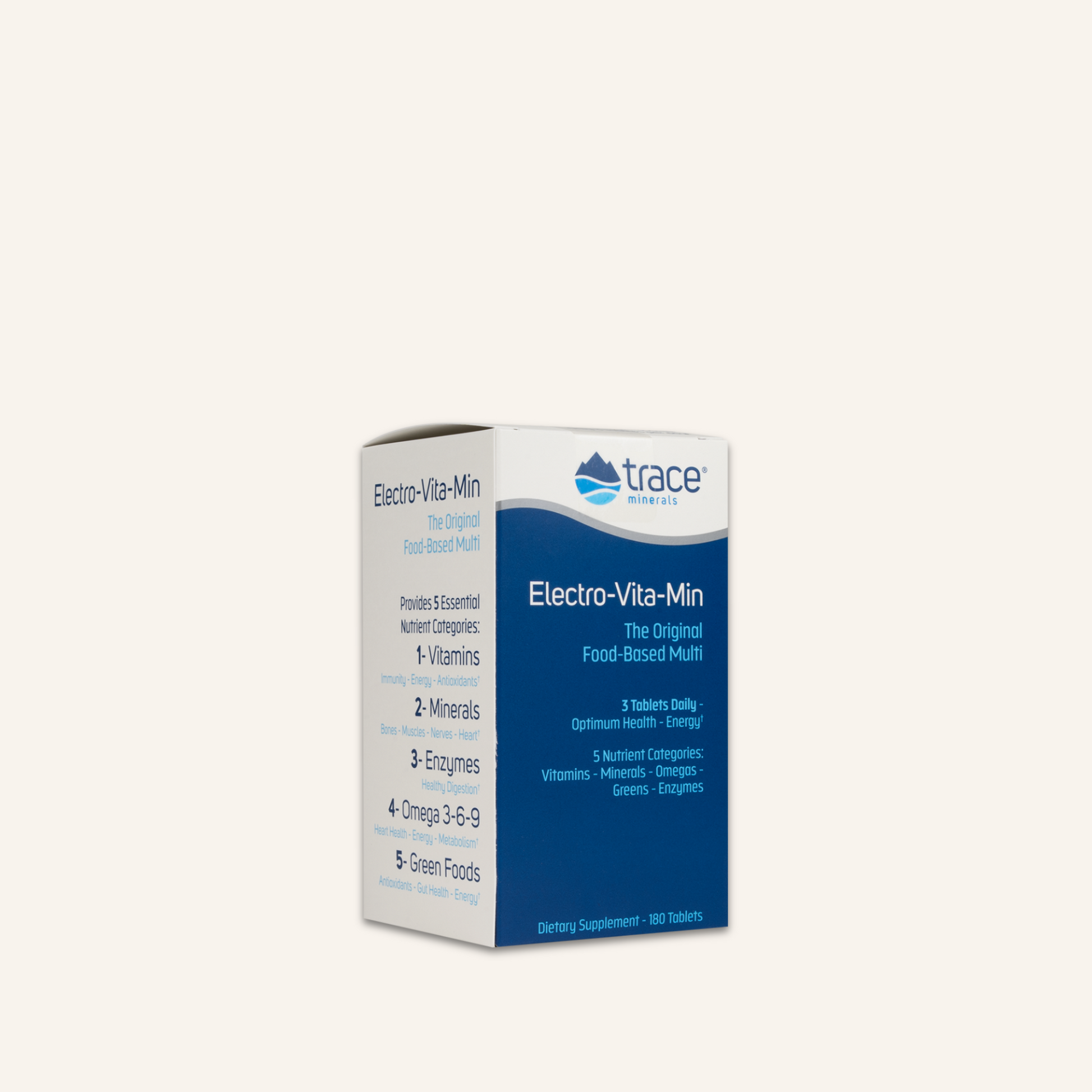 Trace Minerals Electro vita-min daily pakuotė be fono