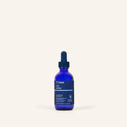 Trace Minerals joninio jodo mėlyna pakuotė šviesiame fone.