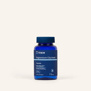 Trace Minerals magnio glicinato 90 kaps. pakuotė šviesiame fone
