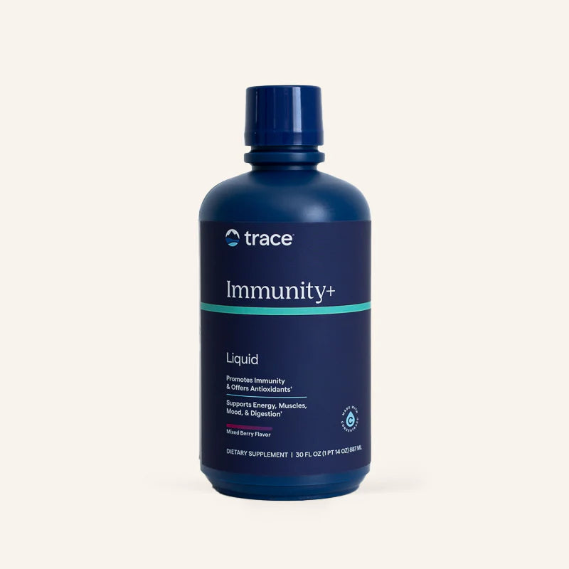 Trace Minerals immunity+ komplekso pakuotė šviesiame fone